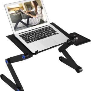 New Design Double Fan Adjustable Laptop Stand with Mouse Pad