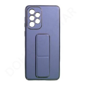 Premium Gold Electroplated Luxury Leather Case with Magnetic Car Mount Holder & Wrist Strap Case Kickstand for Samsung Galaxy A Series