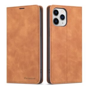 Fornwenw Genuine Leather Flip Cover for iPhone 13 Series