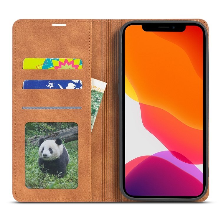 Fornwenw Genuine Leather Flip Cover for iPhone 13 Series - Image 5