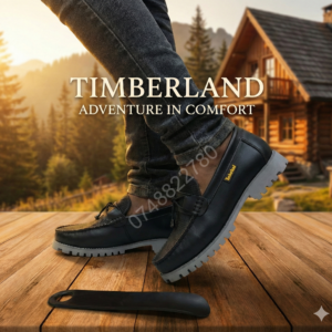Urban Trek Titan | Timberland-Style Moc-Toe Loafers - Black