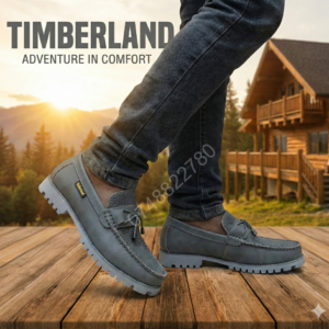 Urban Trek Titan | Timberland-Style Moc-Toe Loafers - Grey