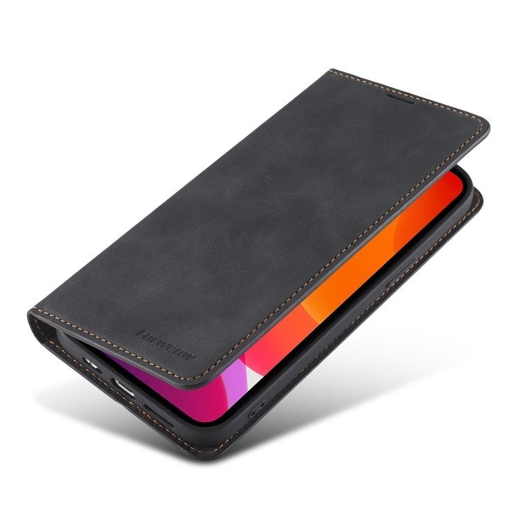 Fornwenw Genuine Leather Flip Cover for iPhone 13 Series - Image 10