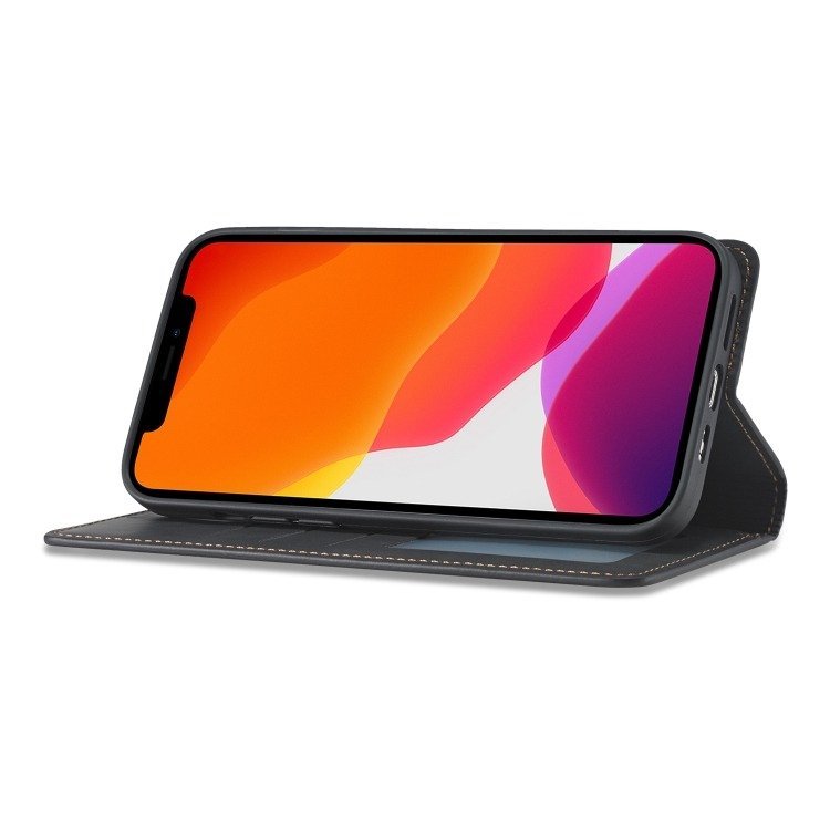 Fornwenw Genuine Leather Flip Cover for iPhone 13 Series - Image 12