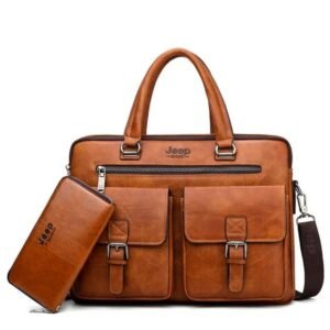 JEEP BULUO Wise Classic Business Choice British Style Laptop Bag