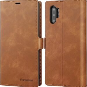 Samsung Galaxy Note 10 Plus Leather Magnetic Wallet Flip Case