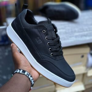Cat_CrownStep Urban Sneakers – The Refined Casual Edition - ⚫ Obsidian Core (Black)