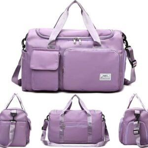 Travel Duffel Bags Sports Bag, purple, Big Capacity