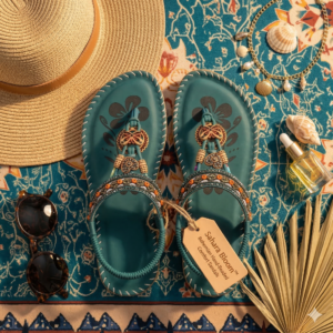 Sahara Bloom™ – Bohemian Hand-Beaded Comfort Sandals - 🟢 Green(rich turquoise)