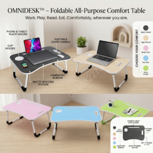 OMNIDESK™ – Foldable All-Purpose Comfort Table
