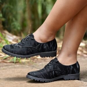 The Valmont Classic Brogues – Women’s Edition - Black (Obsidian )