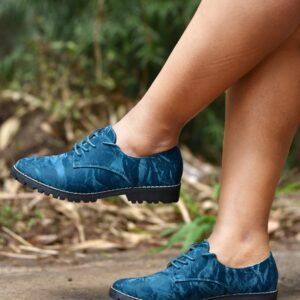 The Valmont Classic Brogues – Women’s Edition - Blue (Teal)
