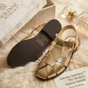 Solenne Interlace™ – The Modern Heiress Sandals - ✨ Aurelia Gold (Gold)