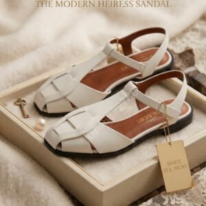 Solenne Interlace™ – The Modern Heiress Sandals - 🤍 Ivory Veil (White)