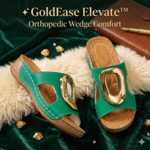✨ GoldEase Elevate™ – Orthopedic Wedge Comfort - 💚Green_ Emerald Chic