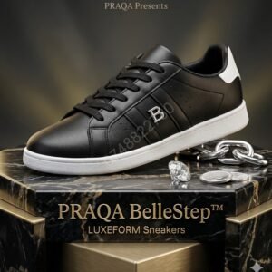 👟 PRAQA BelleStep™ – LUXEFORM Sneakers - Black