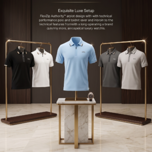 ✨ FlexZip Authority™ – Modern Performance Polo
