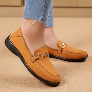 RegalEase Luxe Premium Ladies Loafers™ - 🤎 Elegant Tan (Light Brown)