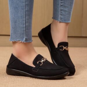 RegalEase Luxe Premium Ladies Loafers™ - 🖤 Classic Black