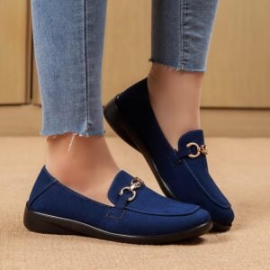 RegalEase Luxe Premium Ladies Loafers™ - 💙 Deep Navy Blue