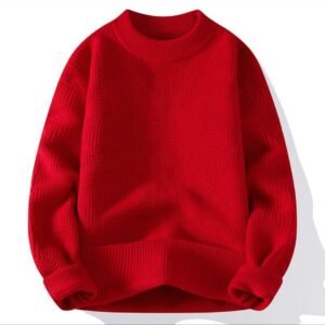 Real Beauty Ring-The Knit Drop Sweaters - 🔴 Solid Ruby Red