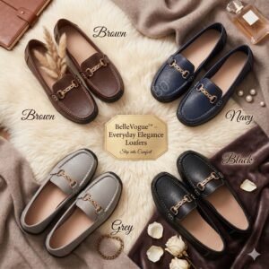 🤎 BelleVogue™ – Everyday Elegance Loafers