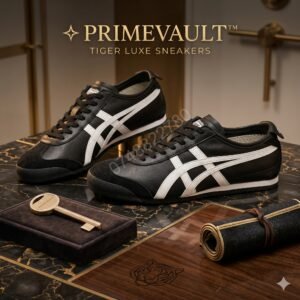 ✨ PRIMEVAULT™ Tiger Luxe Sneakers - Black / White