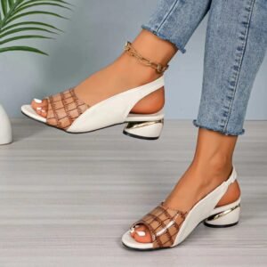 ✨ GlowStride Luxe™ – Effortless Elegance Sandals - Tan/Brown