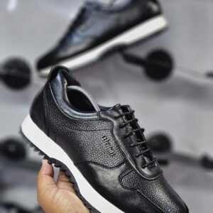 👑 Berluti Élan™ – Elite Ergonomic Sneakers - Black