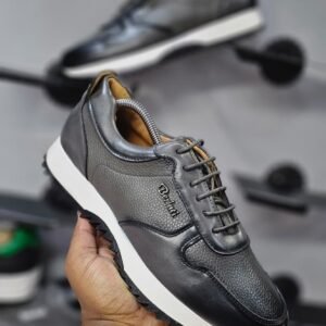 👑 Berluti Élan™ – Elite Ergonomic Sneakers - Grey