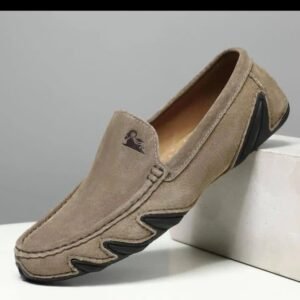 ✨ GoldenRam Drift™ – Italian Suede Comfort Loafers - Khaki/Tan
