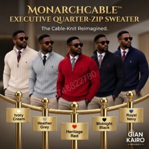 MonarchCable™ Executive Quarter-Zip Sweater