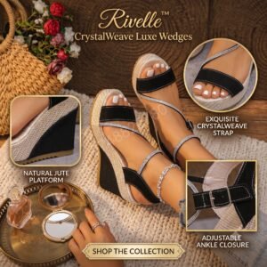 Rivelle™ CrystalWeave Luxe Wedges