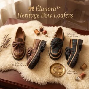 🎀 Élanora™ Heritage Bow Loafers