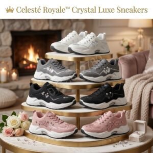 👑 Celesté Royale™ Crystal Luxe Sneakers