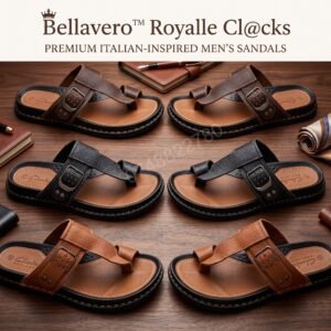 👑 Bellavero™ Royalle Cl@cks Premium Italian-Inspired Men’s Sandals