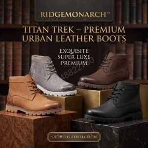 🥾 RidgeMonarch™ Titan Trek – Premium Urban Leather Boots