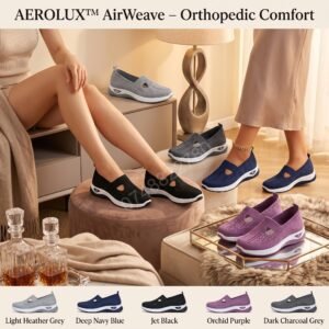 👟 AEROLUX™ AirWeave – Orthopedic Comfort Walking Sneakers