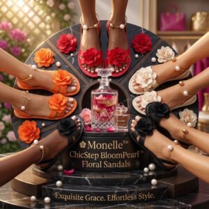 🌸 Monelle™ ChicStep BloomPearl™ Floral Sandals